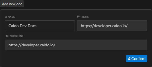 Add dev docs to Cursor.